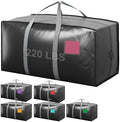 6 Pack Moving Bags with Full-Open Side Zipper, Extra Large 93L Heavy Duty by RMOHRO