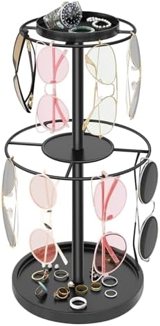 LSK 2-Tier Sunglass Organizer, Metal Glasses Stand by LSK
