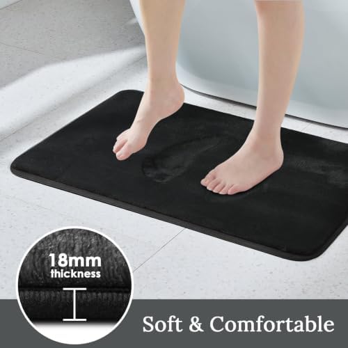 HUXMEYSON 3-Piece Memory Foam Bathroom Rug Set - Image 3