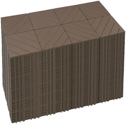 432 PCS Plastic Interlocking Deck Patio Tiles by Mapleyard