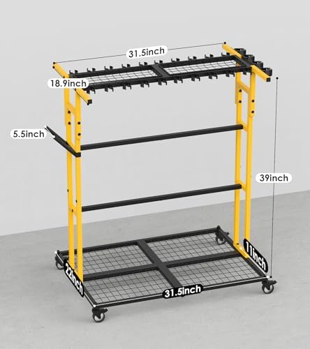 CCCEI Garage Organization with Wheels, Outdoor Gargen Yard Shed Tools Organizer - Image 7