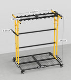 CCCEI Garage Organization with Wheels, Outdoor Gargen Yard Shed Tools Organizer - Image 7