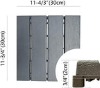 60 sq. ft Plastic Interlocking Deck Tiles, Patio Floor Decking Tiles - Image 2