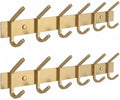Brushed Gold Wall Mounted Coat Rack – 17 Inch Stainless Steel Rail by SAYONEYES
