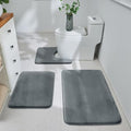 HUXMEYSON 3-Piece Memory Foam Bathroom Rug Set by HUXMEYSON