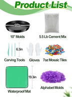 10in Round Stepping Garden Stones Kit - Image 4
