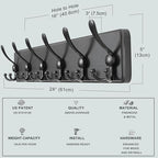 Dseap Coat Rack Wall Mounted - Image 5