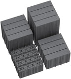 60 PCS Plastic Interlocking Deck Tiles, 11.8"x11.8" Patio Flooring by BuynowfromGreesum