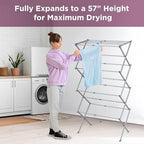 BLACK+DECKER 4-Tier Expandable Collapsible Clothes Drying Rack, Telescopic - Image 5