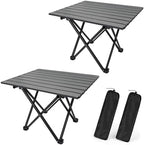 2 Pack Camping Table Foldable, Portable Folding Beach Table by Unknown