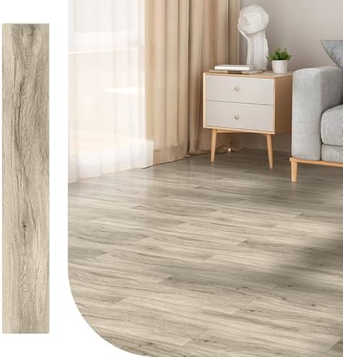 Art3d 10-Pack SPC Click-Lock Floor Tiles, Warm Brown - Image 2