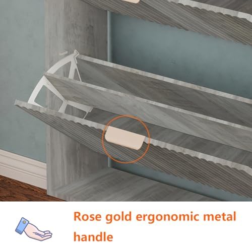 Shoe Cabinet Storage, Modern Freestanding Organizer - Image 6