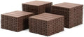 Plastic Interlocking Deck Tiles, 44 Pack Outdoor Patio Flooring, All Weather by HCIOANHomecabinetseries