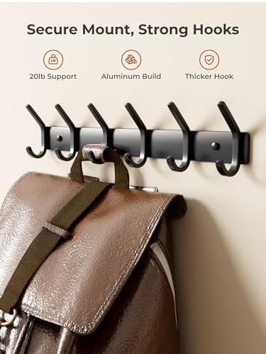 Coat Rack Wall Mount Hooks - Image 3