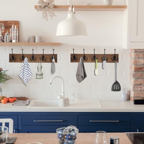 IBosins 2 Pack Vintage Coat Rack Wall Mount - Image 7
