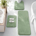 HUXMEYSON 3-Piece Memory Foam Bathroom Rug Set by HUXMEYSON