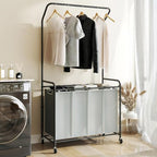 ROMOON Laundry Hamper Sorter Cart, 4 Section Organizer by ROMOON