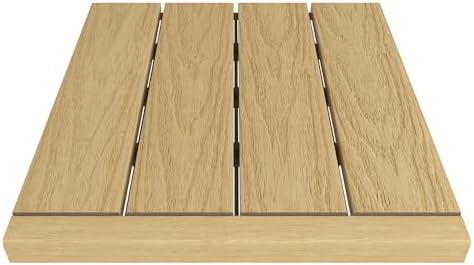 Quick Deck Composite Deck Tile Straight Trim, Australian Red Cedar by NewTechWood