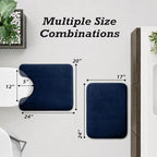 HUXMEYSON Bathroom Rugs Sets 2 Piece, Non-Slip & Quick Dry Bath Mat Set - Image 2