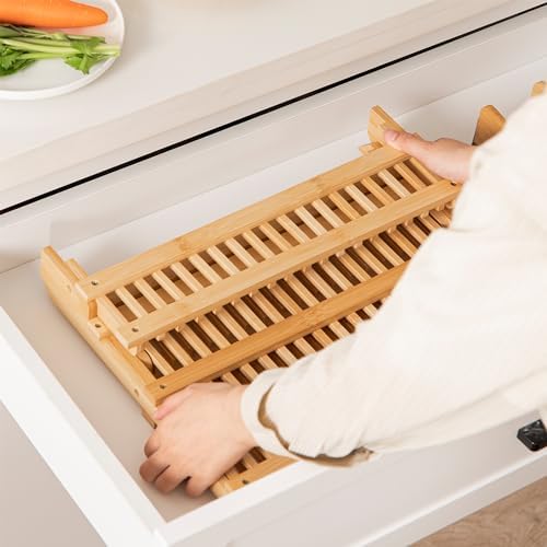 HBlife Bamboo Dish Drying Rack - Image 5
