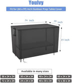 Outdoor Prep Table Cover for Metal BBQ Cart Table - Image 3