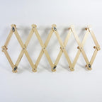 AMAPON Accordion Wall Hanger Expandable Coat Hat Rack 16 Peg Hook Mug Cap - Image 6