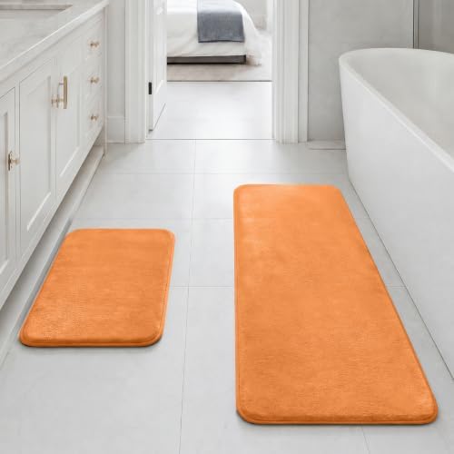 HUXMEYSON Bathroom Rugs Sets 2 Piece, Non-Slip & Quick Dry Bath Mat Set by HUXMEYSON
