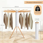 ZOFGENOW Clothes Drying Rack, Rotary Foldable Stand - Image 3