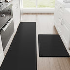 StepRite Kitchen Mats for Floor, 2-Piece Anti-Fatigue Kitchen Rugs by Bringcushiontoyourlife