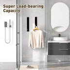 Clothes Drying Rack, Laundry Room Wall Mounted Retractable Clothes Hanger - Image 6