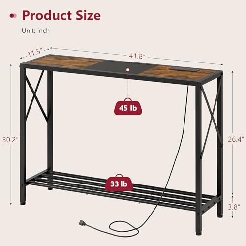 Tajsoon 2 Tier Console Table - Image 3