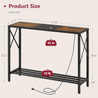 Tajsoon 2 Tier Console Table - Image 3