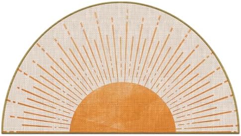 Mingnei Boho Sun Linen Doormat Door Mat by mingnei