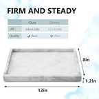Real Natural Marble Tray for Bathroom, Kitchen Counter & Desktop - Image 2