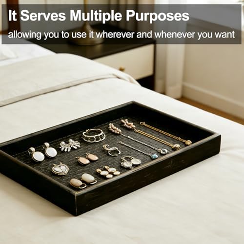 Wooden Valet Tray with Leather Base - Image 7