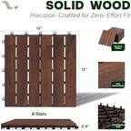 Acacia Interlocking Deck Tiles, 6 Slats - Image 3
