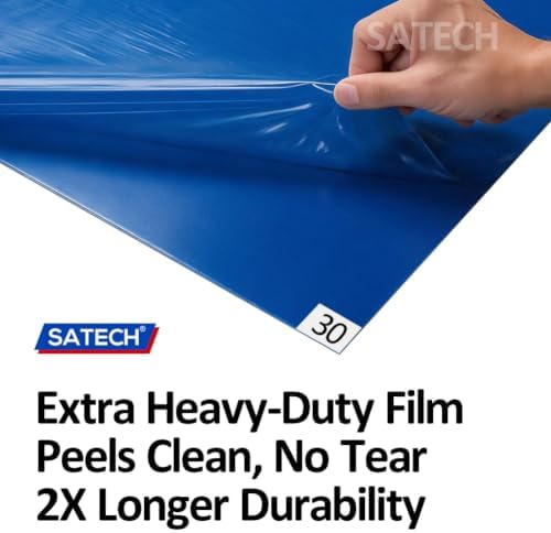 SATECH Sticky/Tacky/Adhesive Mat 26" x 45" Blue - Image 3