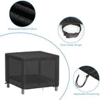 Outdoor Table Cover for 30 Inch Rectangle Side Table - Image 3
