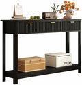 RUSTOWN Fluted Wood Console Table by RUSTOWN