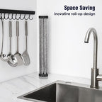 Tomorotec Roll Up Dish Drying Rack Over Sink, 304 Steel - Image 3