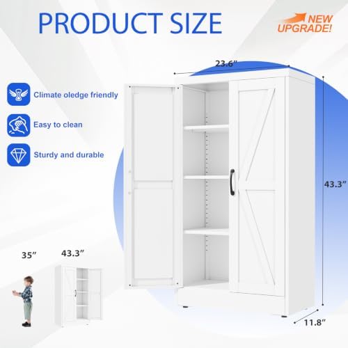 GAIOUS 43.3'' Tall Kitchen Pantry Cabinet - Image 2