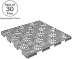 Pure Garden 30-Pack Polypropylene Interlocking Patio Deck Tiles - Image 2