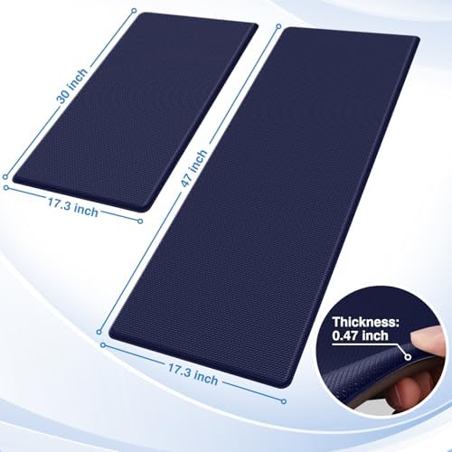 StepRite Kitchen Mats for Floor, 2-Piece Anti-Fatigue Kitchen Rugs - Image 2