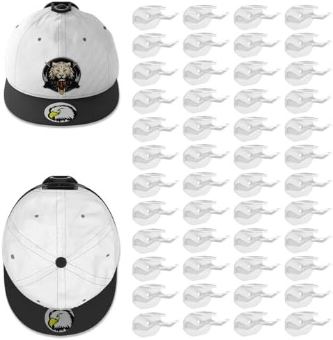 Niunuerga 48 Pack Adhesive Hat Hooks by Niunuerga