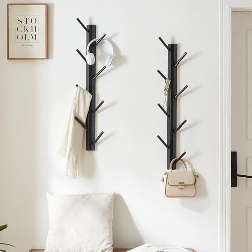 TIOPGHAD 2-Pack Vertical Wall Mount Coat Rack - Image 5