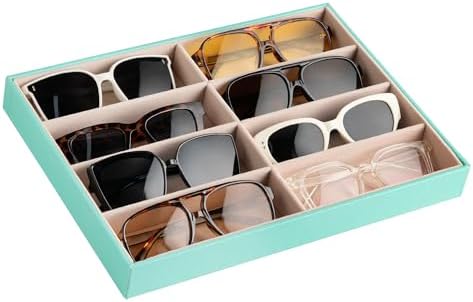 Frebeauty 8-Slot Sunglass Organizer Tray, Sunglass Holder by Frebeauty