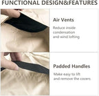 Rileytee 5 Pcs Patio Furniture Covers Waterproof - Image 4
