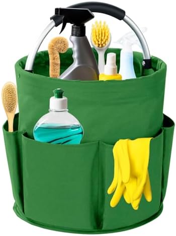 Cleaning Caddy with Handle, 17L Foldable Cleaning Supplies Organizer, Portable by Unknown
