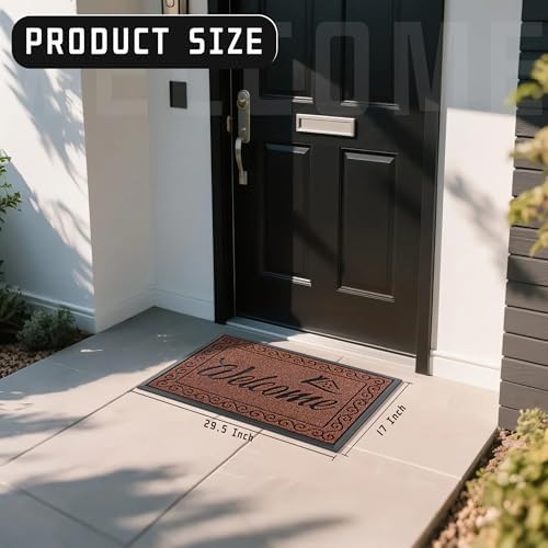 Yimobra Artificial Grass Welcome Mat, 29.5 x 17 in - Image 2