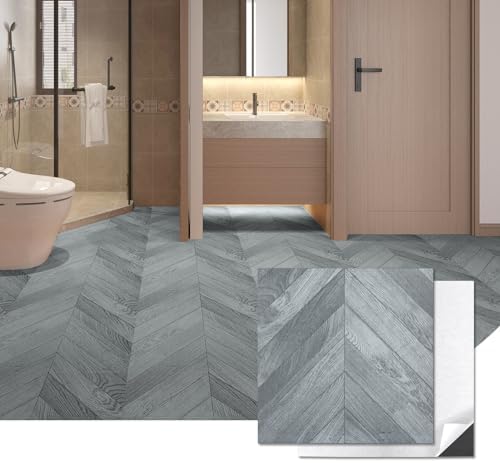 Art3d 30-Pack Herringbone Peel and Stick Floor Tiles by Art3d
